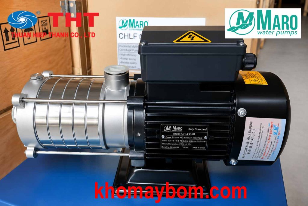 Bơm trục ngang đa tầng cánh Maro